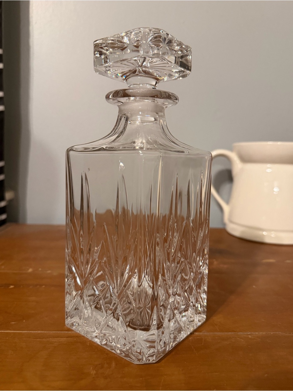 Cut Glass Crystal Whisky Decanter